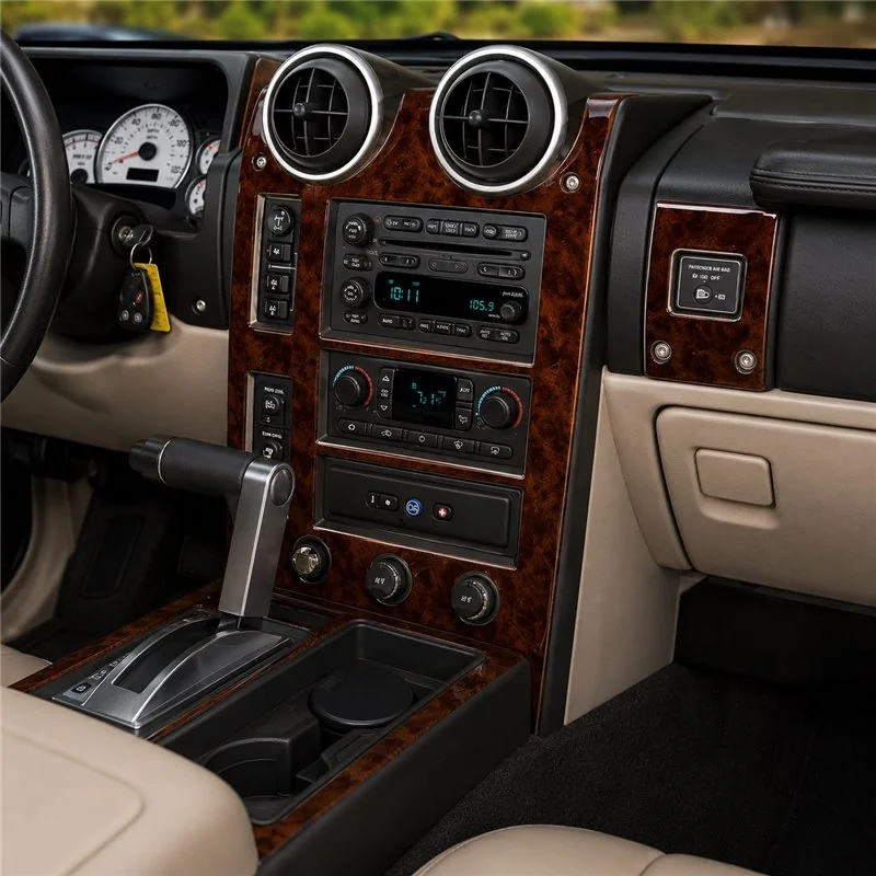 Hummer H2 2003-2007 Basic Set 3D dashboard trim kit