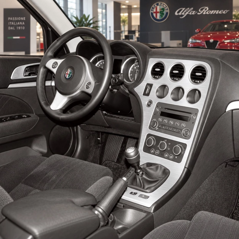 Alfa Romeo 159 2005-Actualidad kit 3D de molduras interiores para salpicadero 8 piezas