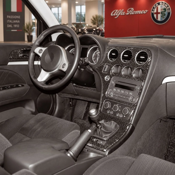 Alfa Romeo 159 2005-UP 3D Interior Dashboard Trim Kit Dash Trim Dekor 8-Parts