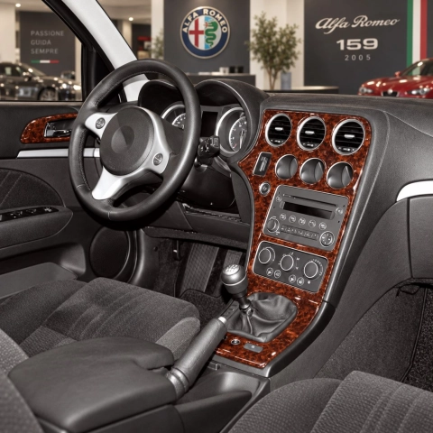 Alfa Romeo 159 2005-UP 3D Interior Dashboard Trim Kit Dash Trim Dekor 8-Parts