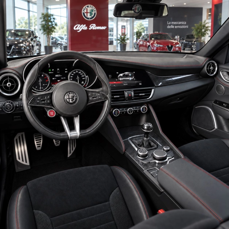 Alfa Romeo Giulia 952 2015 3D Cockpit Dekor Interieurleisten Set 33-teilig