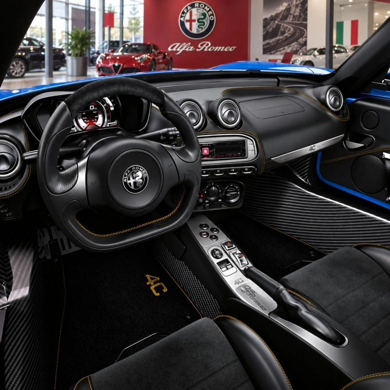 Alfa Romeo 4C 2014-2020 3D Cockpit Dekor Interieurleisten Set 35-teilig