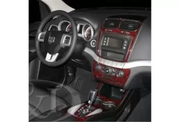 Fiat Freemont ab 2011 3D Inleg dashboard Interieurset aansluitend en pasgemaakt op he 19-Teile