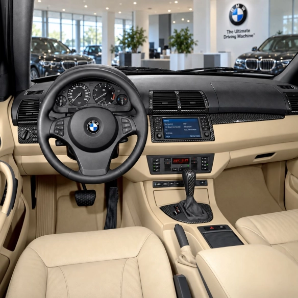 BMW X5 2000-2006 con navegador system kit de molduras interiores para salpicadero