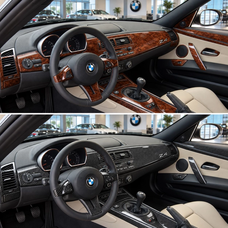 BMW Z4 E85 2003-2008 3D Cockpit Dekor Interieurleisten Set 54-teilig