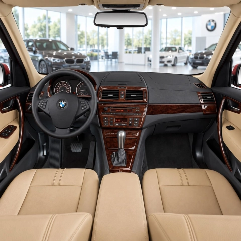 BMW X3 E83 2004-2010 3D Interior Dashboard Trim Kit Dash Trim Dekor 48-Parts