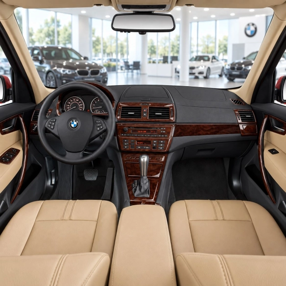 BMW X3 E83 2004-2010 kit 3D de molduras interiores para salpicadero 48 piezas
