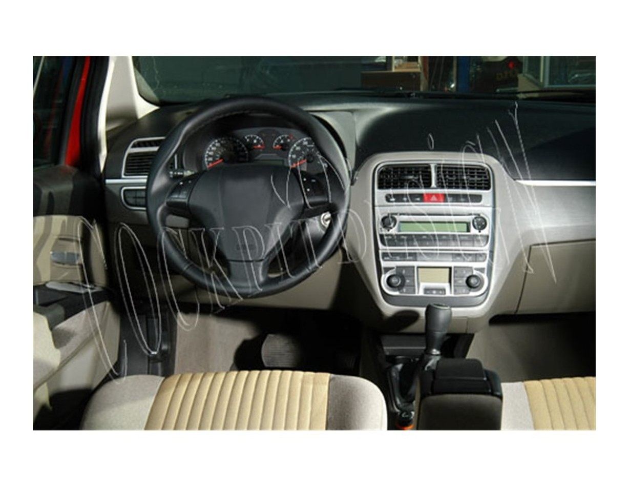 Fiat Grande Punto 08.2005 3M 3D Interior Dashboard Trim Kit Dash Trim Dekor 16-Parts