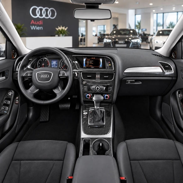 Audi A6 2005-2011 3D interieur dashboard decoratieset dashboard decor 8-delen