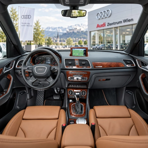 Audi Q3 8U 2011-2018 kit 3D de molduras interiores para salpicadero 22 piezas