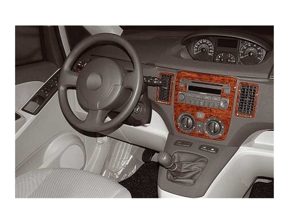 Fiat Idea 01.2004 3M 3D Interior Dashboard Trim Kit Dash Trim Dekor 7-Parts