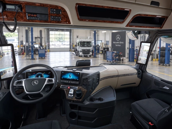 Mercedes Actros Antos 2011-Actualidad kit 3D de molduras interiores para salpicadero 6 piezas