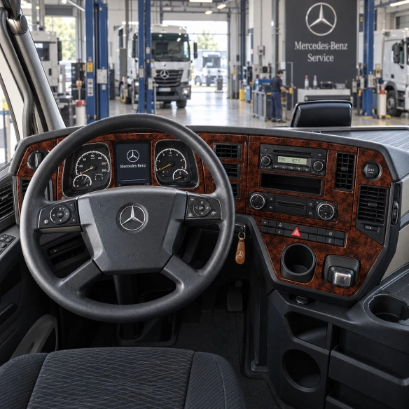 Mercedes Actros Antos 2011-UP 3D Interior Dashboard Trim Kit Dash Trim Dekor 20-Parts