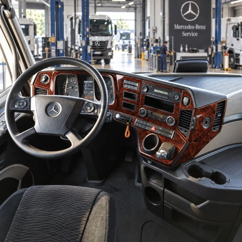 Mercedes Actros Antos 2011-Actualidad kit 3D de molduras interiores para salpicadero 20 piezas