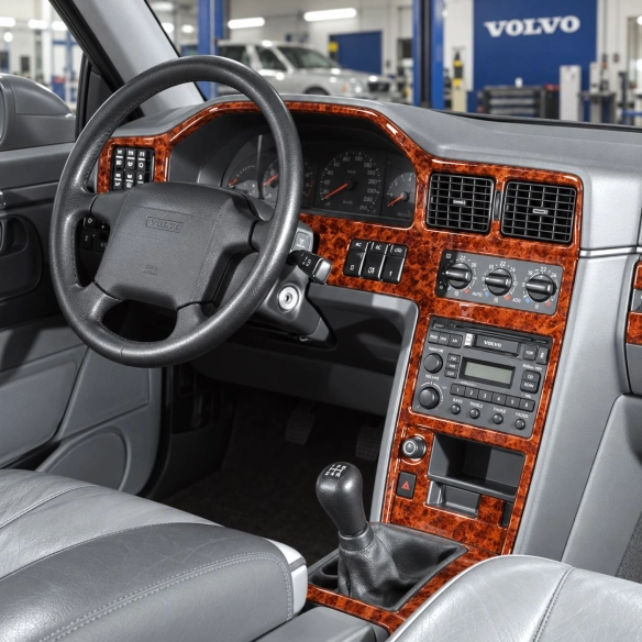 Volvo S 90-V 90 1996-1998 3D Interior Dashboard Trim Kit Dash Trim Dekor 17-Parts