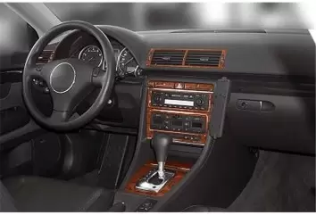 Audi A4 B6 Typ 8E-8H 10.2000 3M 3D Interior Dashboard Trim Kit Dash Trim Dekor 11-Parts