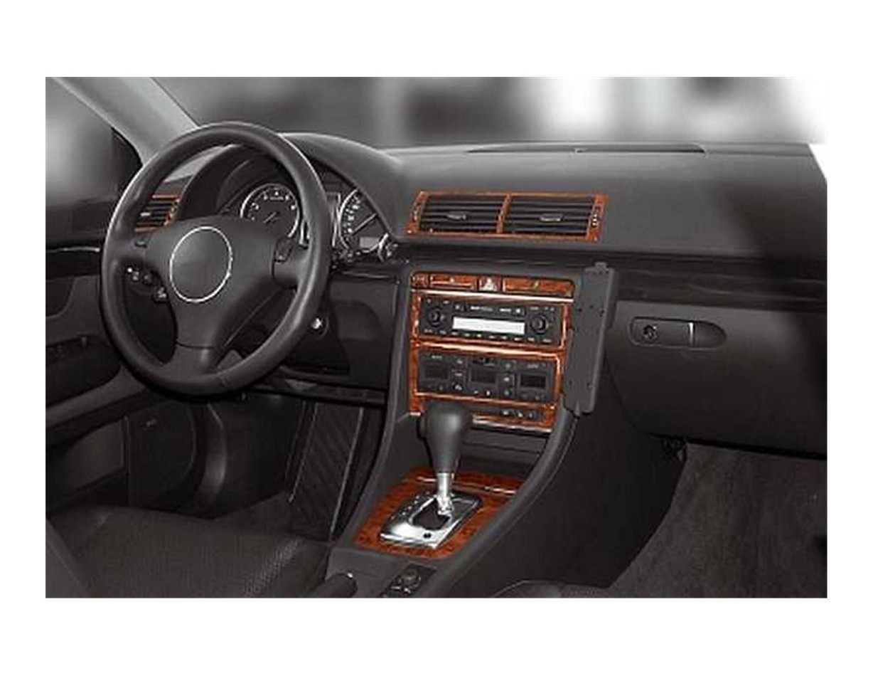 Audi A4 B6 Typ 8E-8H 10.2000 3M 3D Interior Dashboard Trim Kit Dash Trim Dekor 11-Parts