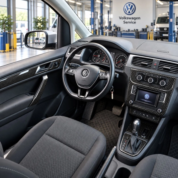 Volkswagen Caddy 2015-in poi kit rivestimento cruscotto e interni 3D 20 pezzi