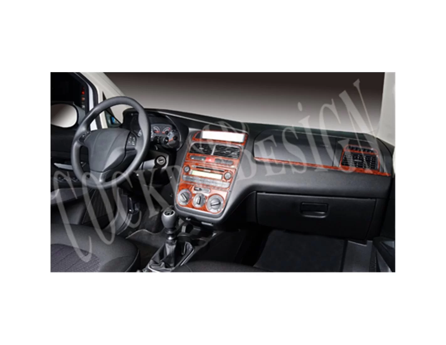 Fiat Linea 06.2007 3D Decor de carlinga su interior del coche 10-Partes