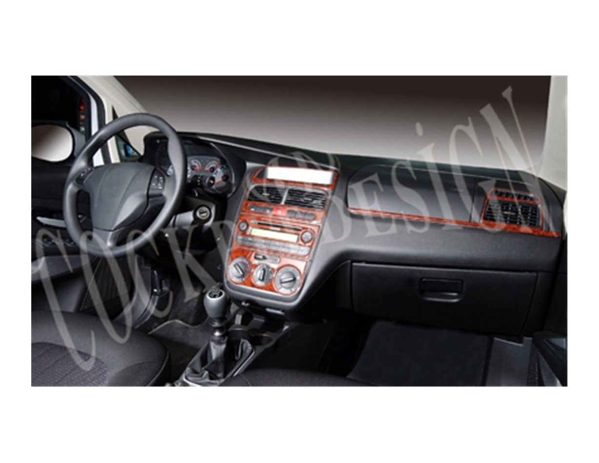 Fiat Linea 06.2007 3D Inleg dashboard Interieurset aansluitend en pasgemaakt op he 10 -Teile