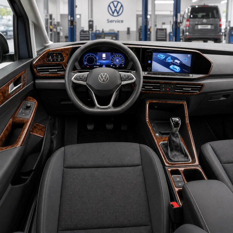 Volkswagen Caddy 2020-Actualidad kit 3D de molduras interiores para salpicadero 30 piezas