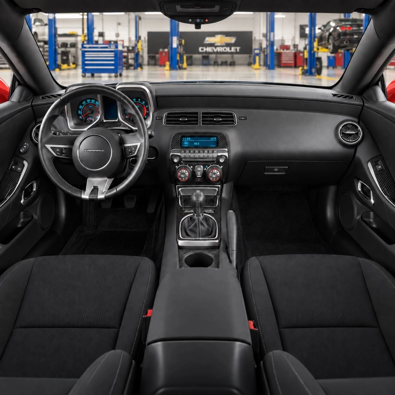 Chevrolet Camaro 2010-2015 kit rivestimento cruscotto e interni 3D 22 pezzi