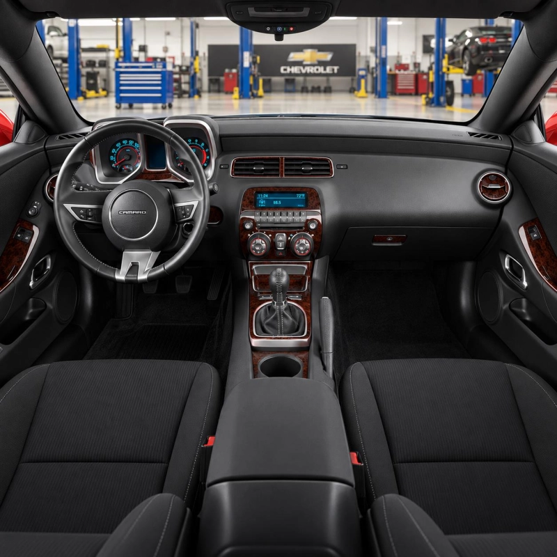 Chevrolet Camaro 2010-2015 kit rivestimento cruscotto e interni 3D 23 pezzi