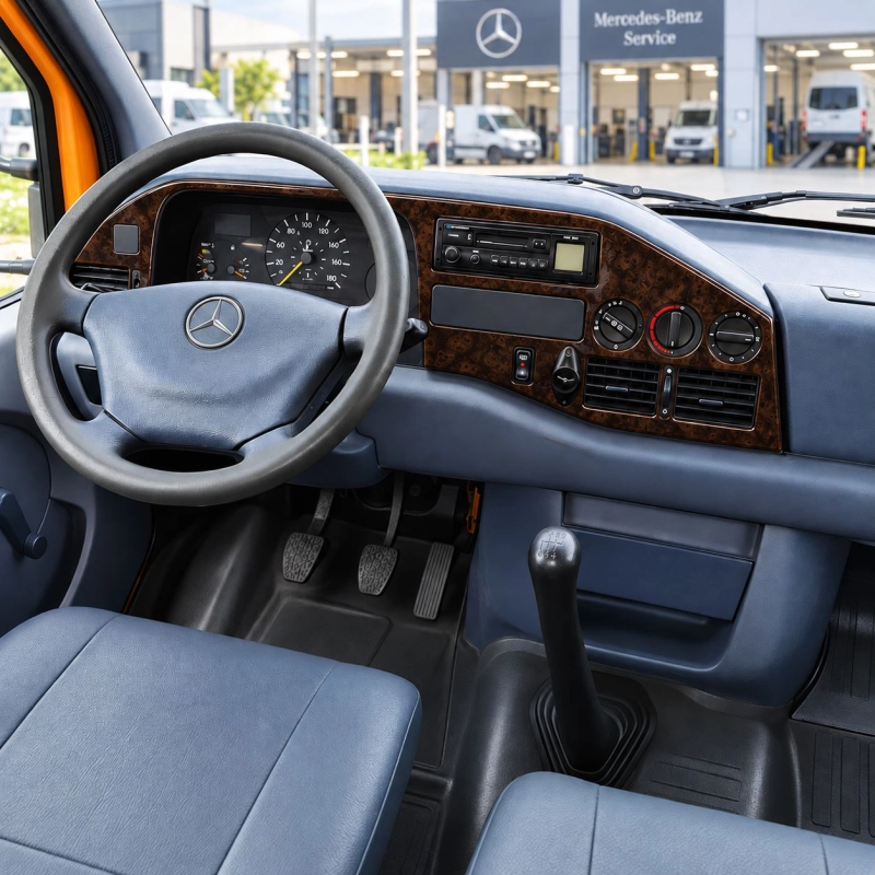 Mercedes-Benz Sprinter W901 1995-2000 kit rivestimento cruscotto e interni 3D 17 pezzi
