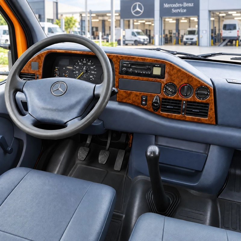 Mercedes-Benz Sprinter W901 1995-2000 kit rivestimento cruscotto e interni 3D 17 pezzi
