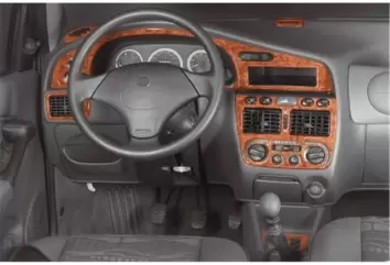 Fiat Palio-Siena 01.98-03.02 3M 3D Interior Dashboard Trim Kit Dash Trim Dekor 13-Parts