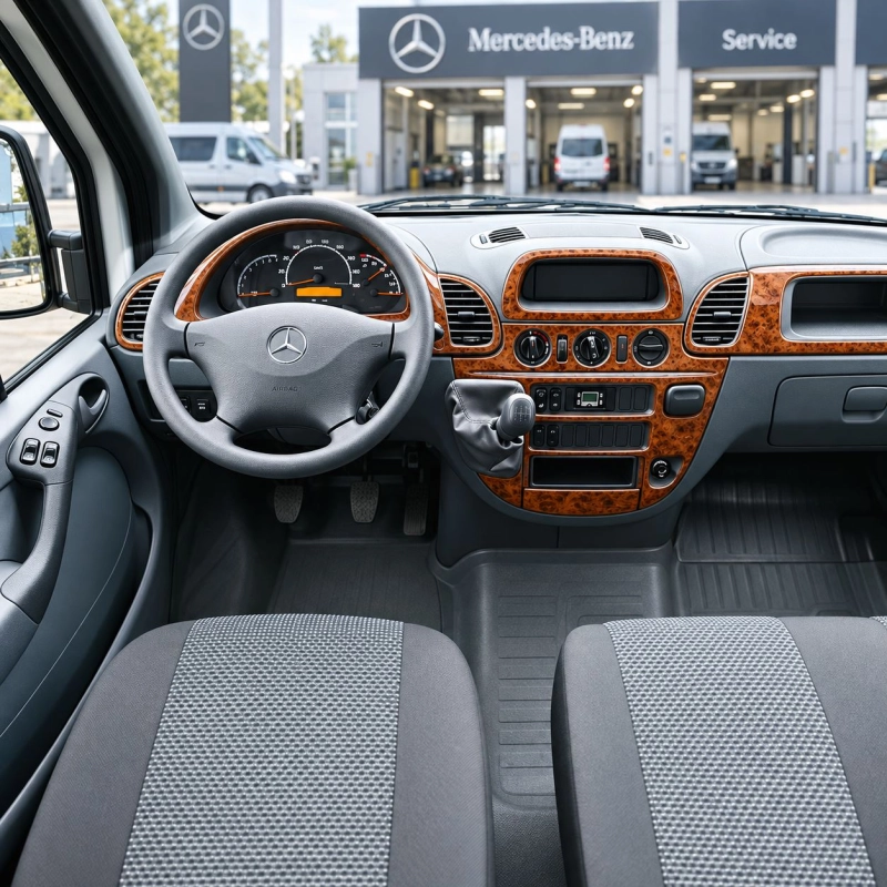 Mercedes Sprinter W903 2000-2006 3D Interior Dashboard Trim Kit 24-Piece