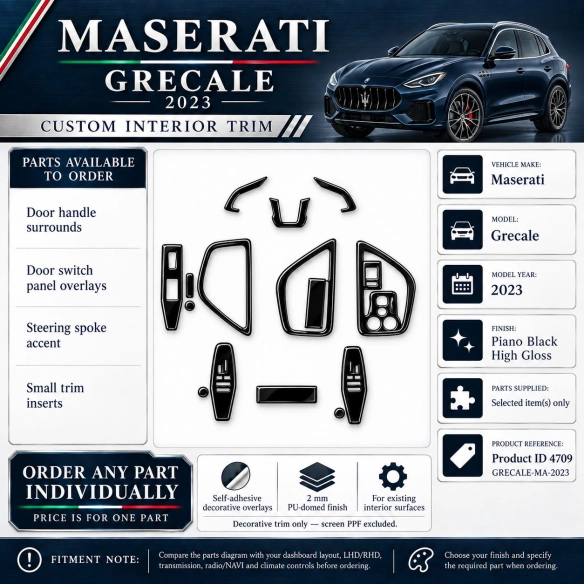 Maserati Grecale 2023 – Designer Trim – Kit intérieur complet
