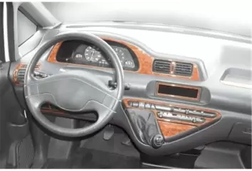 Fiat Scudo 01.96-12.06 3M 3D Interior Dashboard Trim Kit Dash Trim Dekor 9-Parts