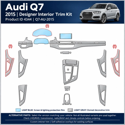 Audi Q7 2015 – Designer Trim – Kit intérieur complet
