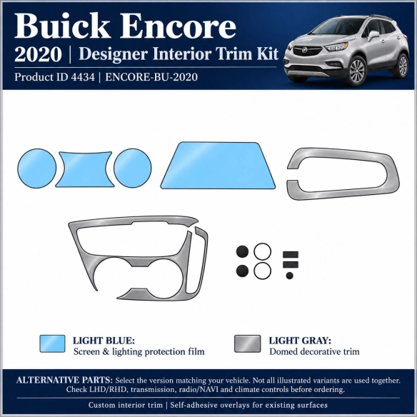 Buick Encore 2020 – Designer Trim – Kit intérieur complet