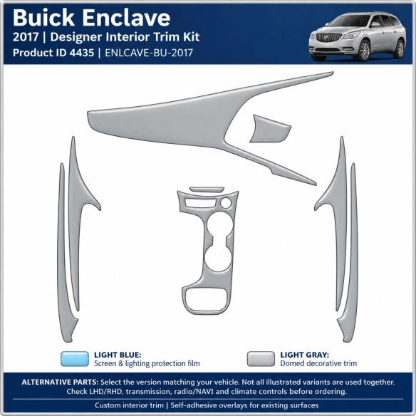 Buick Enlcave 2017 – Designer Trim – Kit intérieur complet