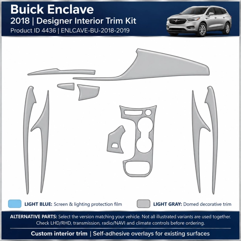 Buick Enlcave 2018 2019 – Designer Interior Trim Kit – Full Set