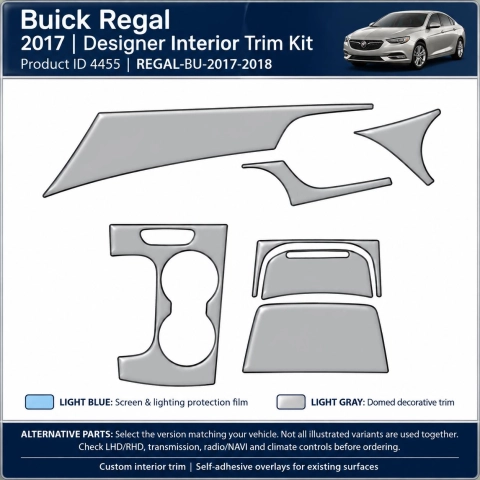 Buick Regal 2017 2018 – Designer Interior Trim Kit – Full Set