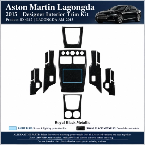 Aston Martin Lagongda 2015 – Designer Interior Trim Kit – Full Set