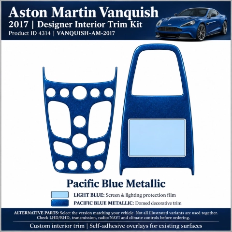 Aston Martin Vanquish 2017 – Designer Interior Trim Kit – Full Set