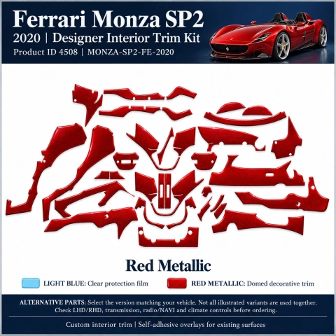 Ferrari Monza Sp2 2020 – Designer Trim – Innenraum-Komplettset