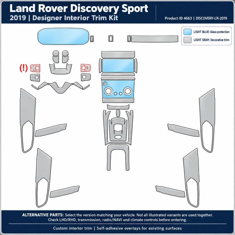 Land Rover Discovery Sport 2019 – Designer Trim – Kit intérieur complet