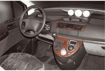 Fiat Ulysse 02.2002 3M 3D Interior Dashboard Trim Kit Dash Trim Dekor 4-Parts