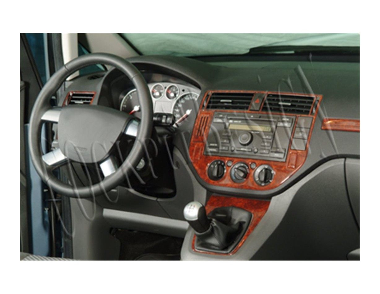 Ford C Max 01.04 - 09.10 Kit Rivestimento Cruscotto all'interno del veicolo Cruscotti personalizzati 12-Decori