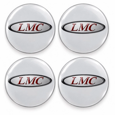 Adhesivos abombados LMC para centros de rueda – 56 mm – Juego de 4