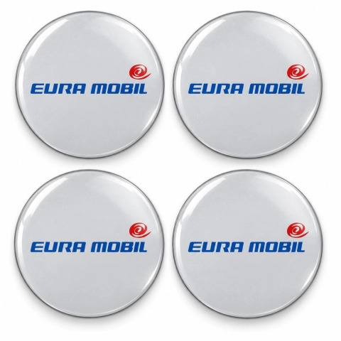 Adhesivos abombados Eura Mobil para centros de rueda – 56 mm – Juego de 4