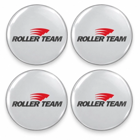 Roller Team Domed Wheel Centre Cap Stickers – 56 mm – Set of 4