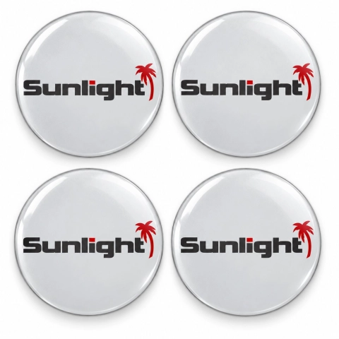 Adhesivos abombados Sunlight para centros de rueda – 56 mm – Juego de 4