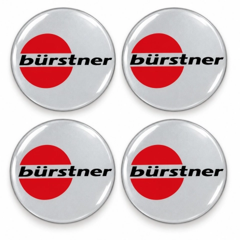 Bürstner Domed Wheel Centre Cap Stickers – 60 mm – Set of 4