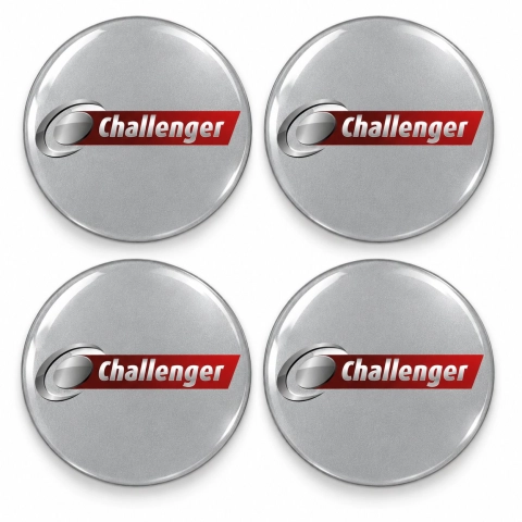 Challenger Domed Wheel Centre Cap Stickers – 56 mm – Set of 4